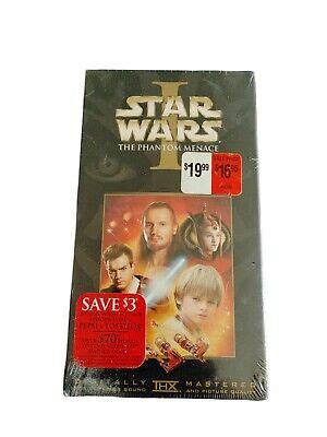 Star Wars Episode 1 The Phantom Menace VHS 2000 THX Mastered BRAND