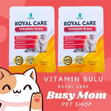 Jual Royal Care Vitamin Bulu Gemuk Imun Multivitamin Kucing Kemasan