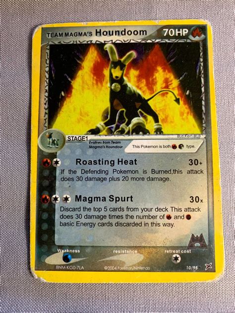 Pokemon Team Magma S Houndoom Team Aqua Vs Team Magma Ebay