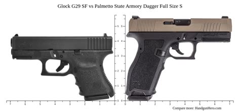 Glock G29 Sf Vs Palmetto State Armory Dagger Full Size S Size