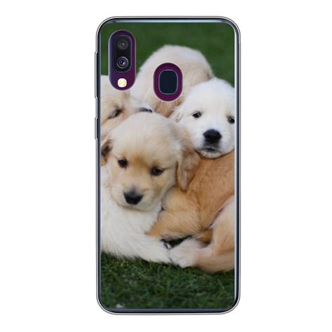 Muchowow Handyhülle Tiere Welpen Hunde Handyhülle Samsung Galaxy