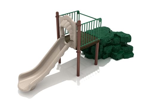 Boulder Climber With Slide Playground System Commercial Playground