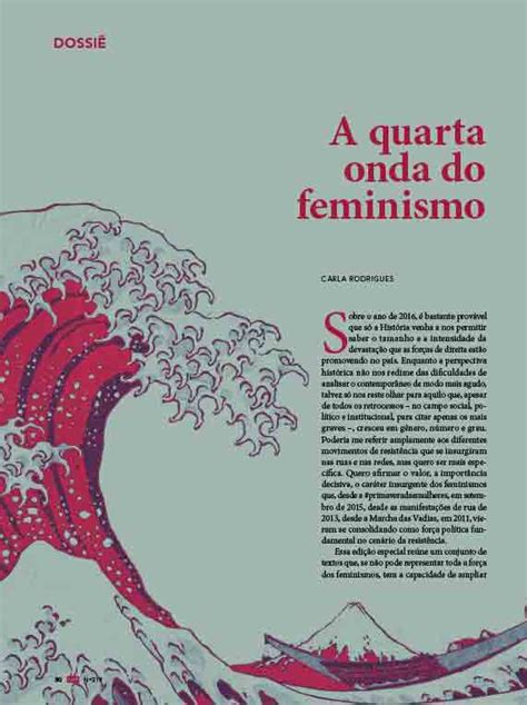 DossiÊ Digital A Quarta Onda Do Feminismo Cult 219 Loja Cult