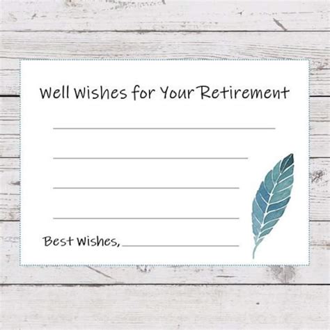 Retirement Wishes Printable Cards Well Wishes For Retirement