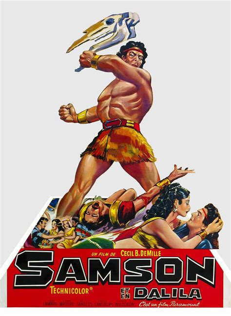 Samson And Delilah 1949 3d Movie Poster Mixed Media By Stars On Art Fine Art America