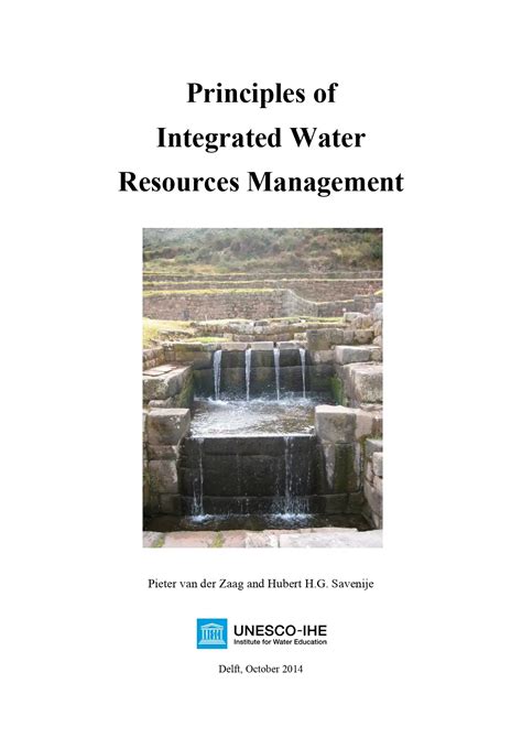 Principles Of Integrated Water Resources Management Aquaenergy Expo