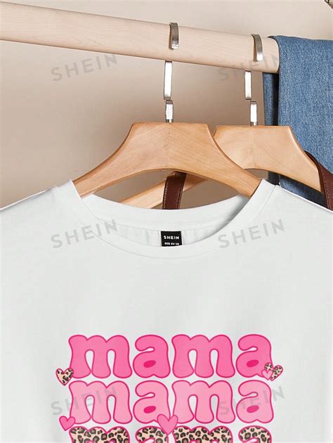 Shein Essnce Camiseta De Talla Grande Para Mujer Con Cuello Redondo Y