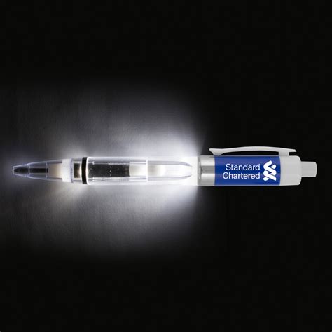 "Reyes" Light Up Pen with White Color LED Light