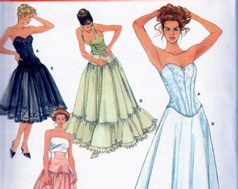 Simplicity Sewing Pattern Misses Lingerie Includes Corset And