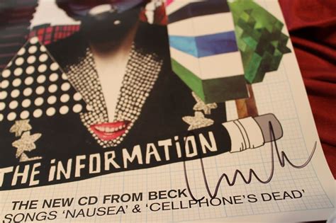 The Information Album Poster 2006 Hand Signed Autographed By Beck