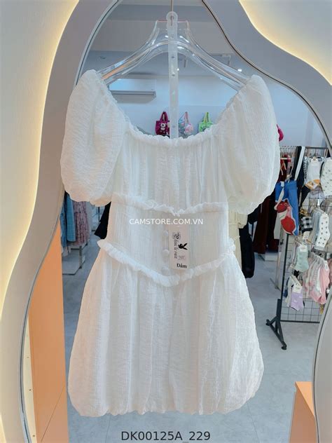 Hassy Đầm bí voan tơ bèo xếp ly ngực tay bồng dún thân sau HS Hassy vn Thời trang nữ hot trend