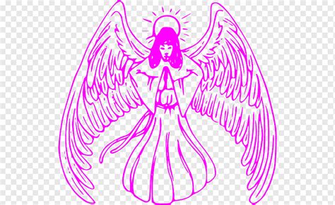 Angel Pink Cartoon Figurine Plant PNG Clipart Angel Cartoon Clip