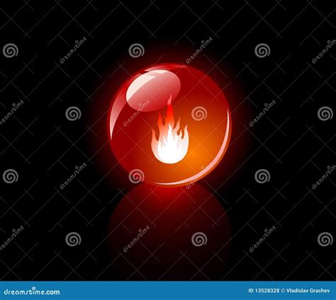 Shone Sphere Red Stock Vector Illustration Of Cheerful 13528328