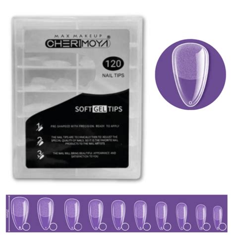 Tips Soft Gel Pre Limados Short Almendra Und Cherimoya Creativa Store