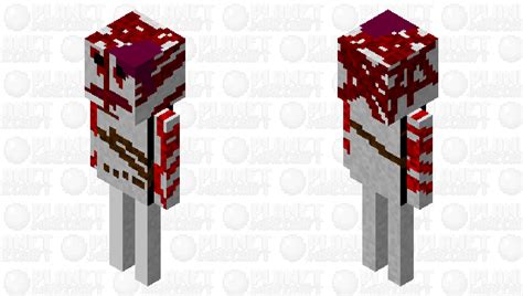 Bloody Skeleton Minecraft Mob Skin