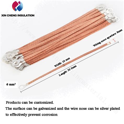 High Voltage Grounding Cable Tinned Copper Braid Shielding Cable