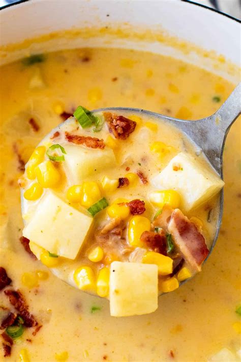 Corn Chowder Soup With Bacon