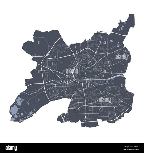 Rennes Map Detailed Vector Map Of Rennes City Administrative Area