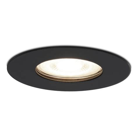 Dimbare LED Inbouwspot Bari Zwart GU10 5 Watt 4000K IP65