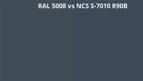 Ral 5008 Vs Ncs S 7010 R90b Ral Colour Chart Uk