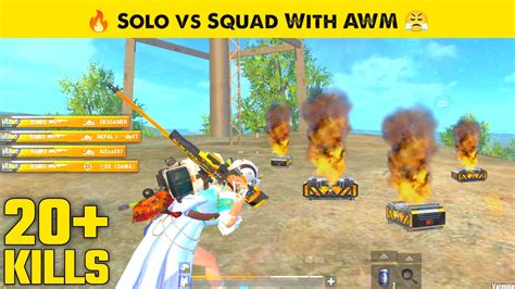 PUBG Lite AWM In Solo VS Squad PUBG Mobile Lite AWM Gameplay BGMI