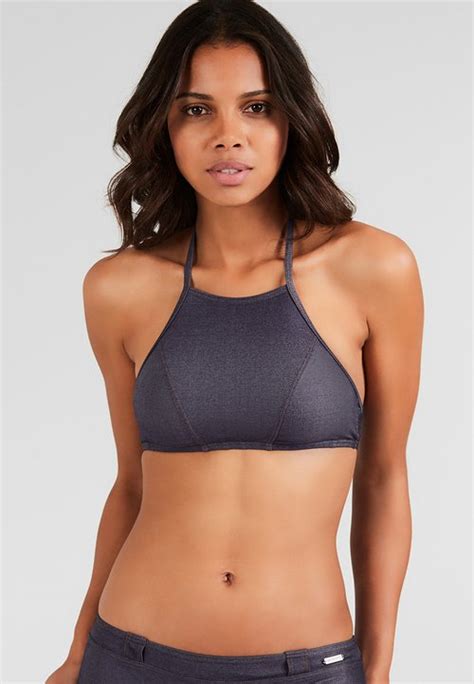 Billabong Thats Cute High Neck Bikini Top Sweet Lime Hellgrün