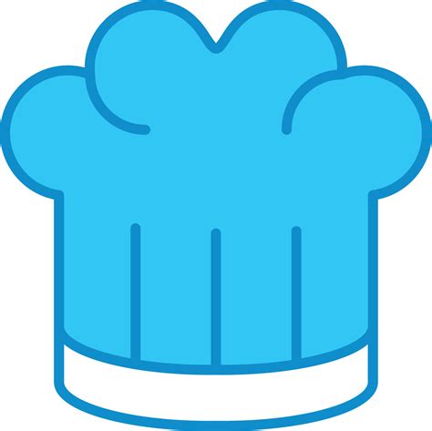 Chef Hat Line Filled Blue 9874780 Vector Art at Vecteezy