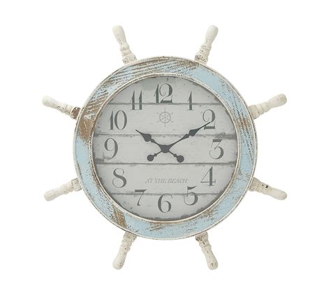 Nautical Wood Anchor Wall Clock Walmart Walmart