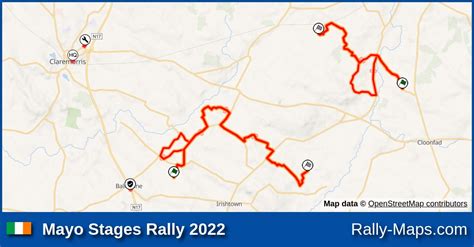 Streckenverlauf Mayo Stages Rally 2022 RallyeKarte De