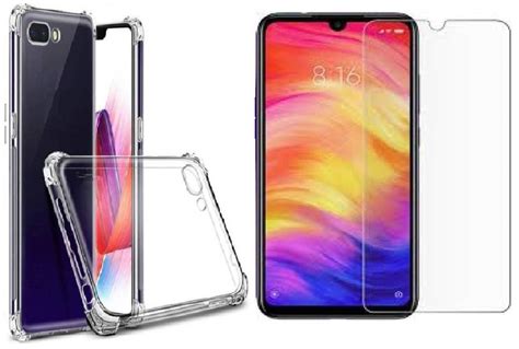 ELICA Combo Transparent Back Cover 1 9H Tempered Glass For Oppo K1