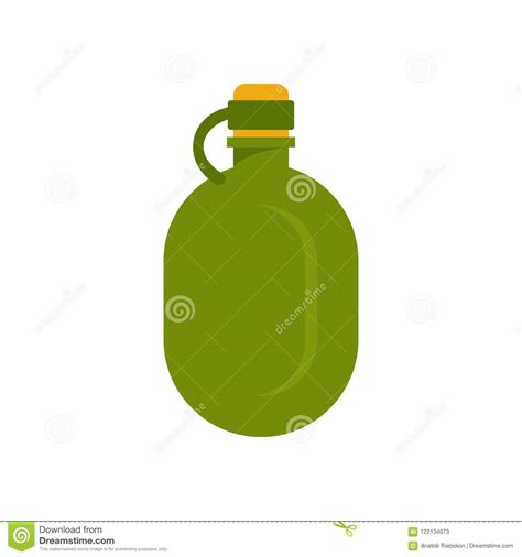 Icono Del Frasco De Agua Del Metal Estilo Plano Ilustraci N Del Vector