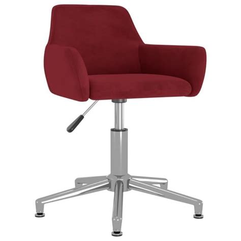 Tam Chaise Pivotante De Salle Manger Rouge Bordeaux Velours Ab