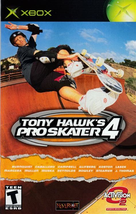 Tony Hawks Pro Skater 4 Cover Or Packaging Material Mobygames