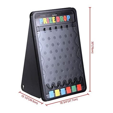 Winspin 30 Prize Drop Plinko Board Foldable Stand Disk Drop Board Game Customizable 6 Slots