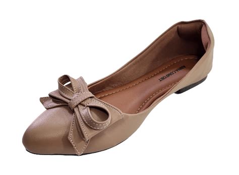 Sapatilha Anna Comfort bico fino nude Anna Comfort Calçados Conforto e estilo você encontra