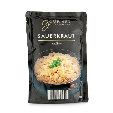 GOURMET Krautspezialitäten Sauerkraut mit Speck verfeinert HOFER