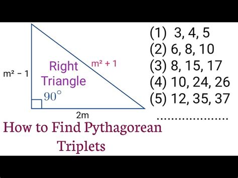 Pythagorean Triples Formula Examples And Common Triples 50 Off