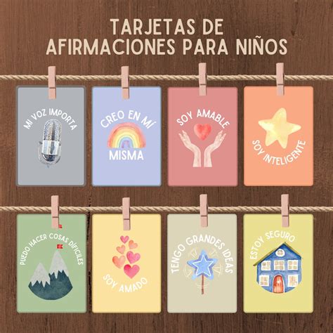 Tarjetas De Afirmaciones Positivas Para Ni Os En Espa Ol Positive