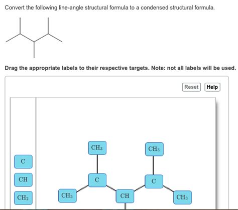 Solved Convert The Following Line Angle Structural Formula