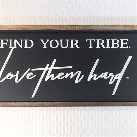 Find Your Tribe Love Them Hard Printable Home Decor Etsy