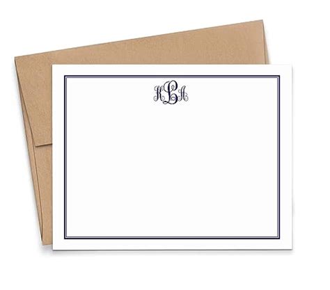 Amazon Monogrammed Stationary Cards Monogram Stationery Set