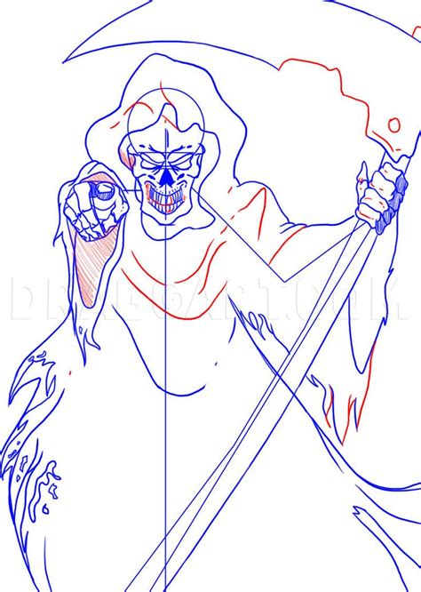 How To Draw The Grim Reaper Step By Step Drawing Guide By Dawn