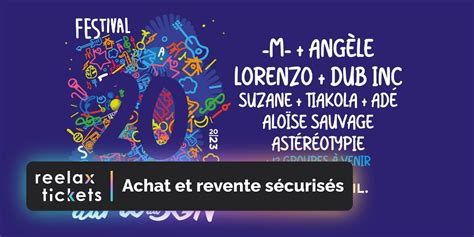 Festival Au Fil du Son 20ème Édition Achat et revente de billets