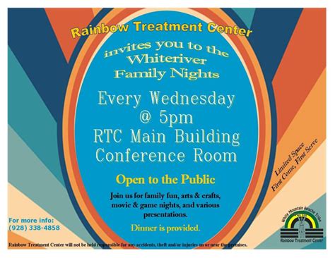 Public Events/Open to the Public – Rainbow Treatment Center