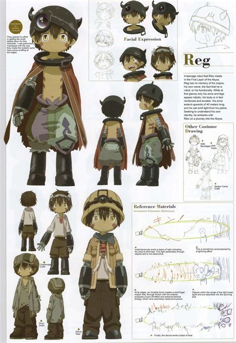 Reg Image Gallery Made In Abyss Wiki Fandom Character Model Sheet