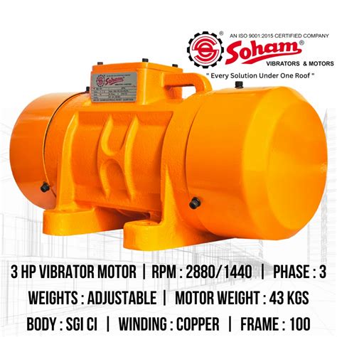 Soham Hp Three Phase Sgi Body Vibrator Motor At Vibrator