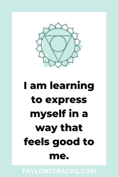 20 Throat Chakra Affirmations for Self-Expression - Taylor's Tracks