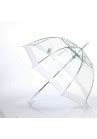 Parapluie Cloche Transparent Liseret Blanc