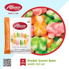 Albanese Sherbet Gummi Bears G Bag Jelly Gummy Teddy Bear Sweets