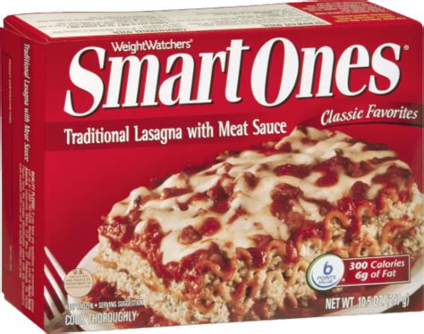 Smart Ones Traditional Lasagna With Meat Sauce 10 5 Oz Kroger